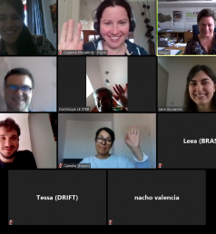 A snapshot from TOMORROW's online meeting